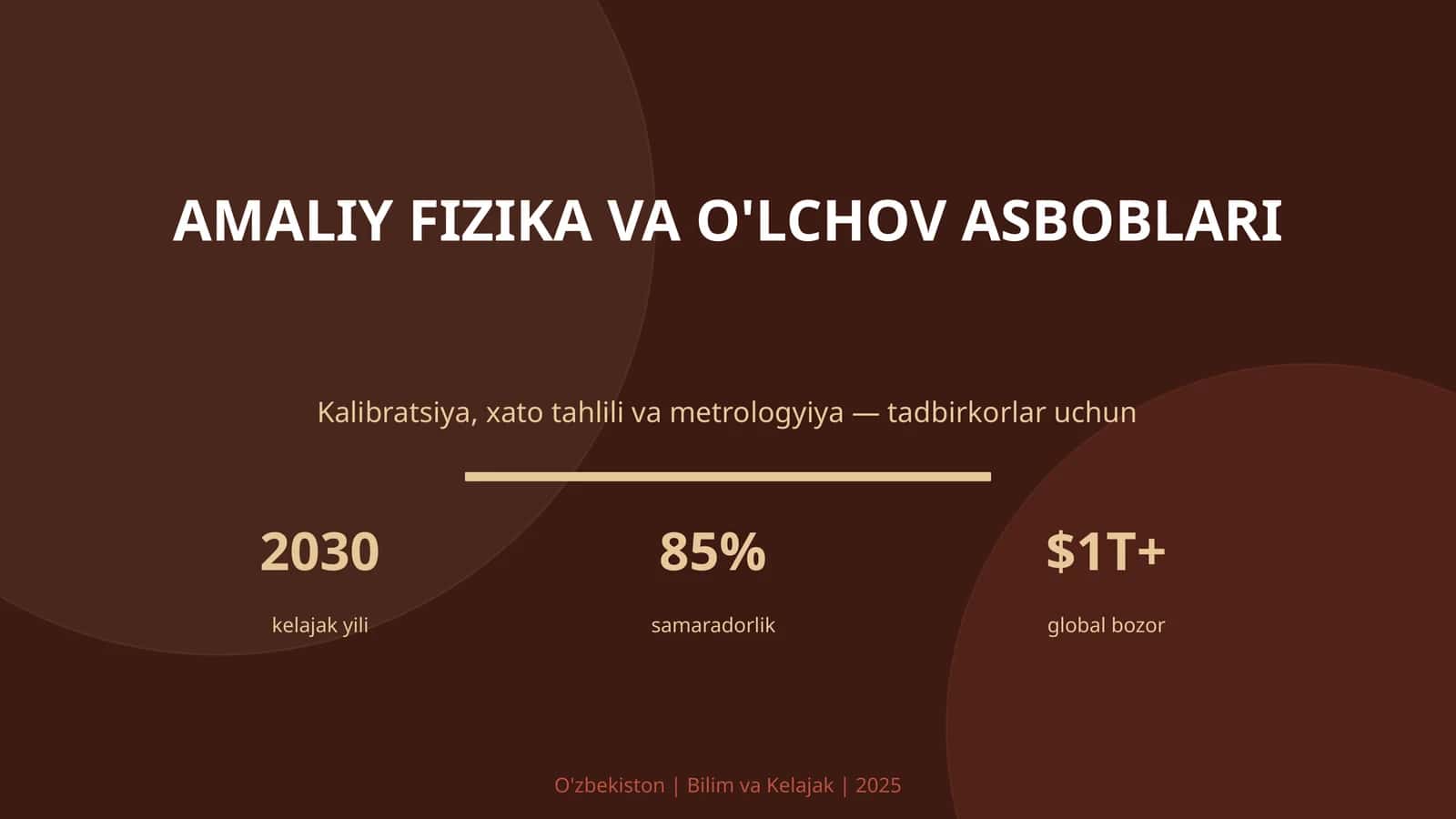 Amaliy fizika va o'lchov asboblari 1