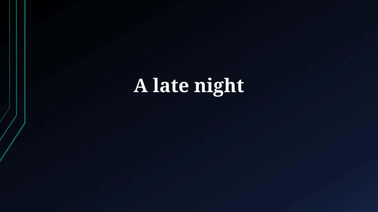 The Case of the Midnight Error 1