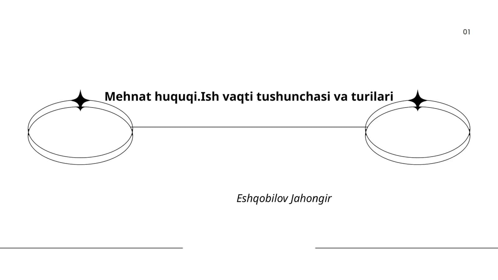 Mehnat huquqi.Ish vaqti tushunchasi va turilari 1