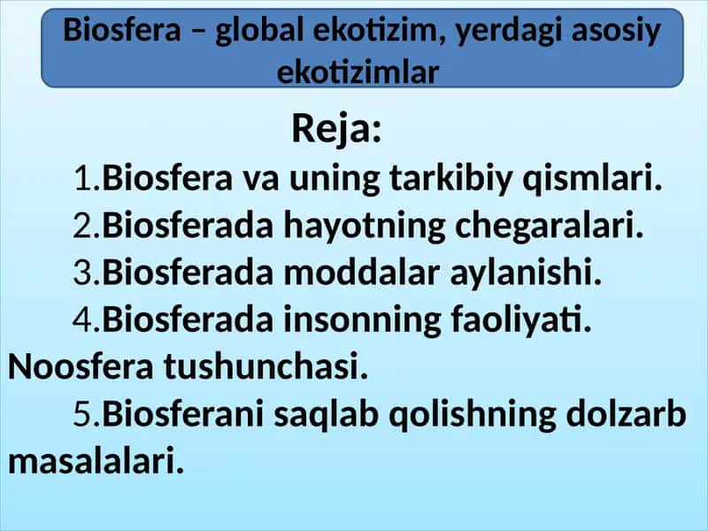 Biosfera 1