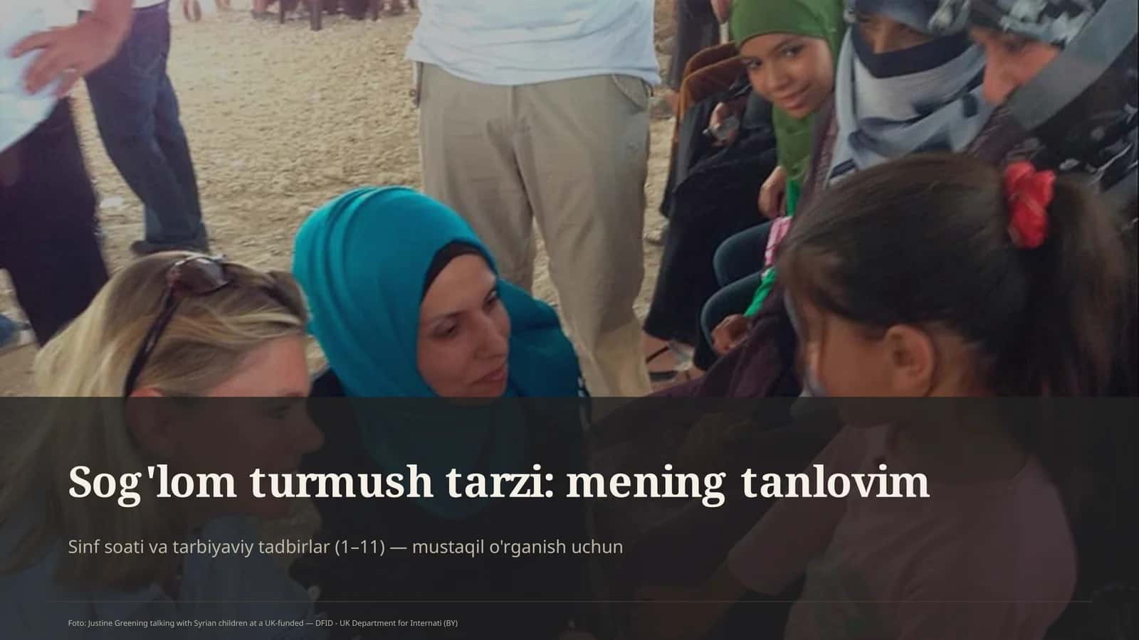 Sog'lom turmush tarzi: mening tanlovim 1