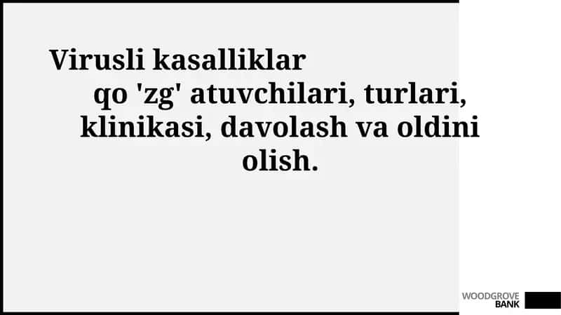 Virusli kasalliklar 1