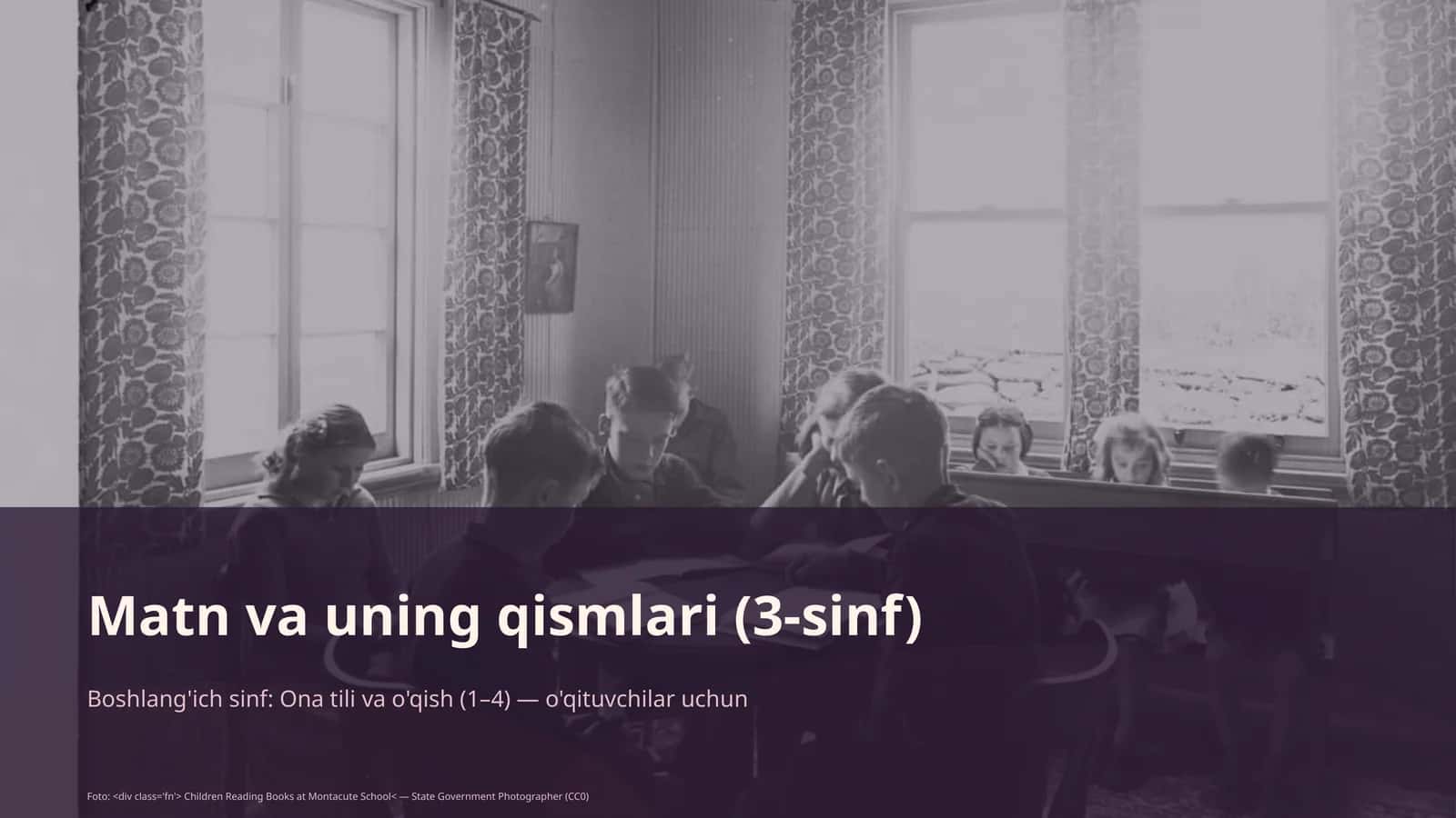 Matn va uning qismlari (3-sinf) 1