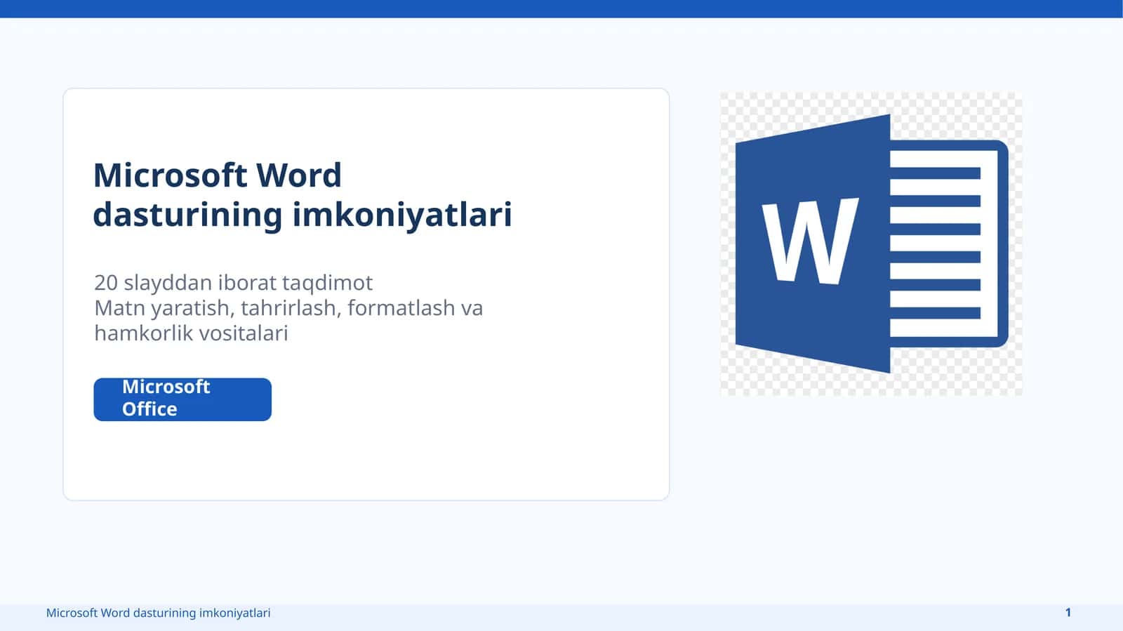 Microsoft Word 1