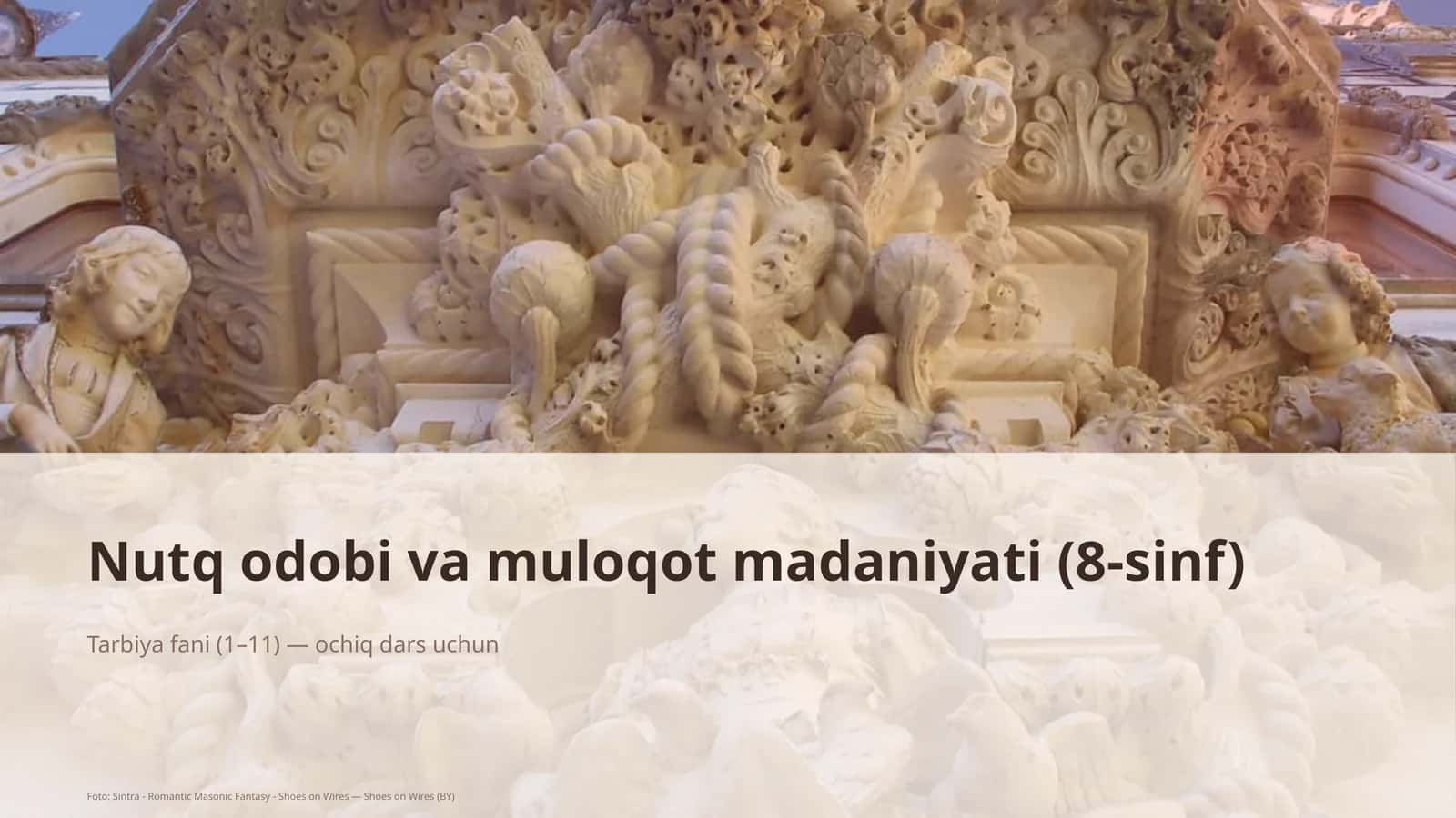 Nutq odobi va muloqot madaniyati (8-sinf) 1