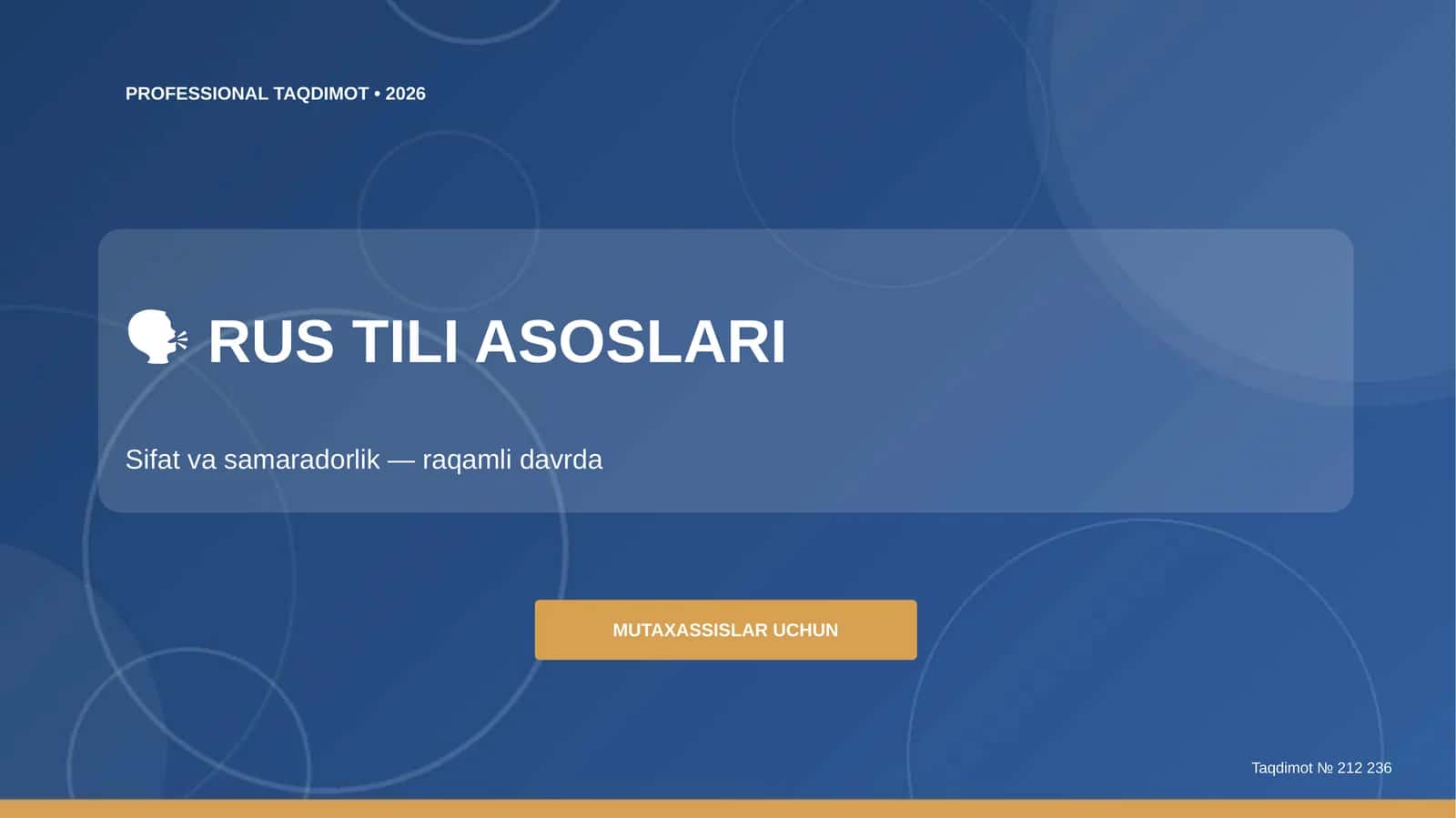 RUS TILI ASOSLARI 1