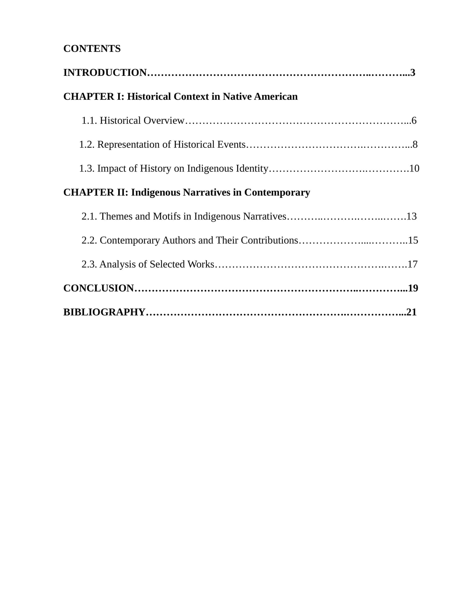 Indigenous Narratives in Contemporary 1