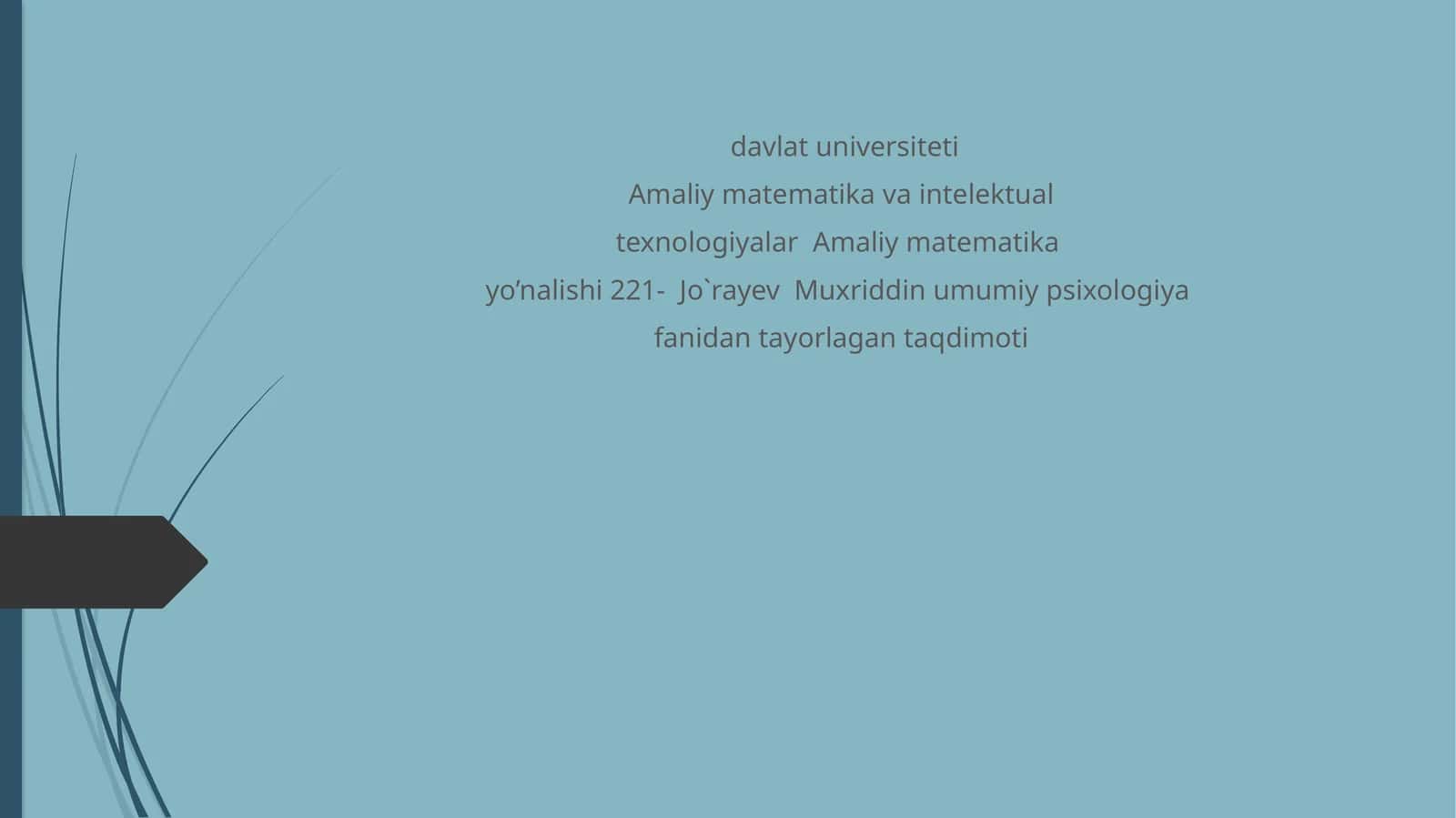 Dasturiy vositalarning didaktivim koniyatlari 1