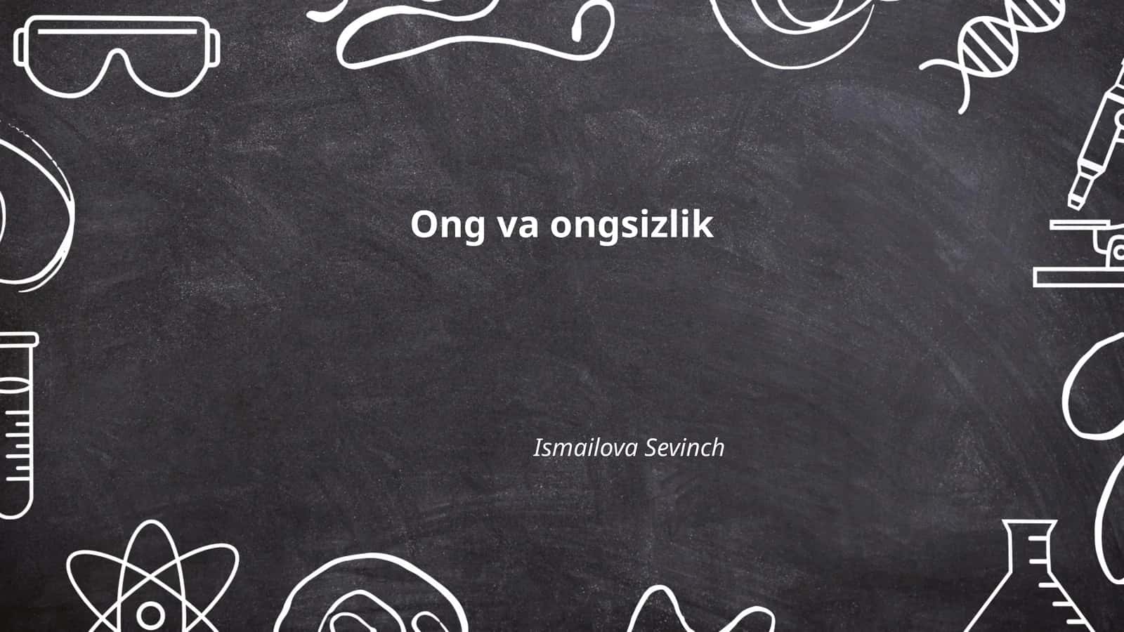 Ong va ongsizlik 1