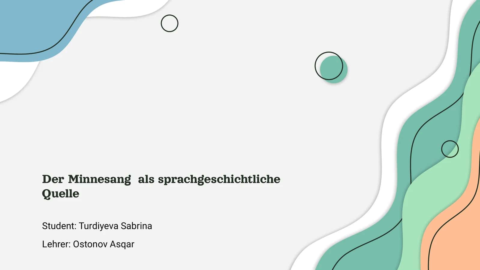 Der Minnesang als sprachgeschichtliche Quelle 1
