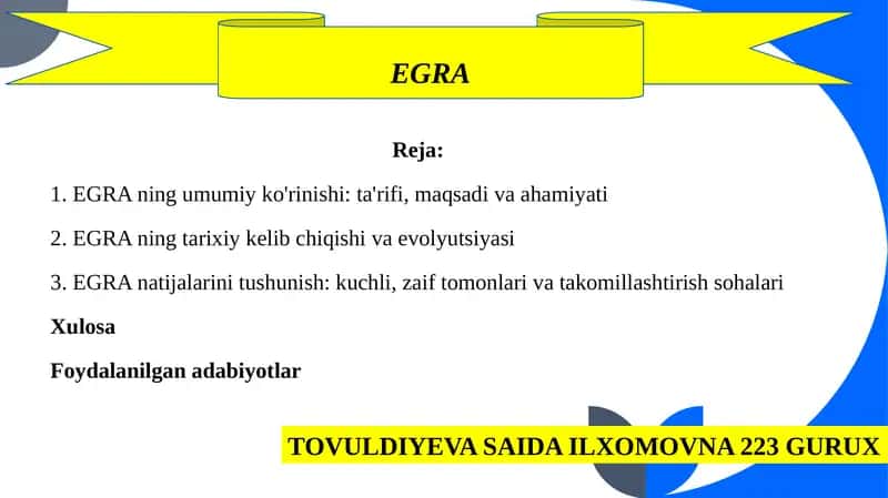EGRA 1