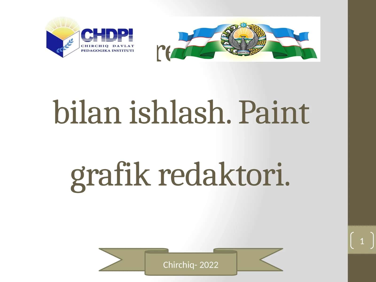 Paint grafik redaktori 1