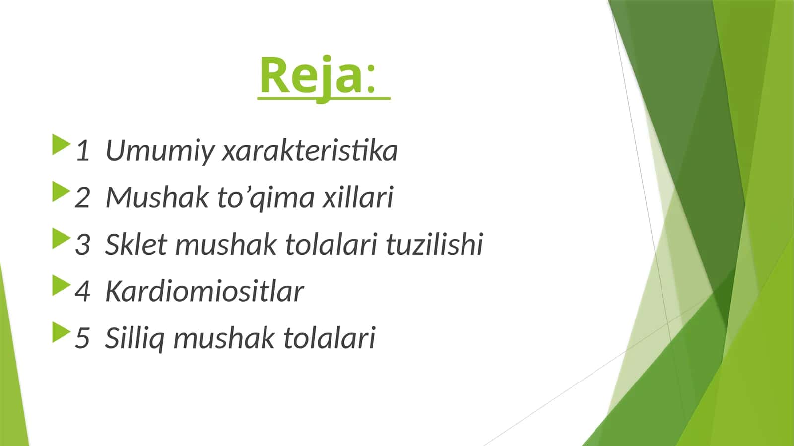 Mushak tўqimasi, 1