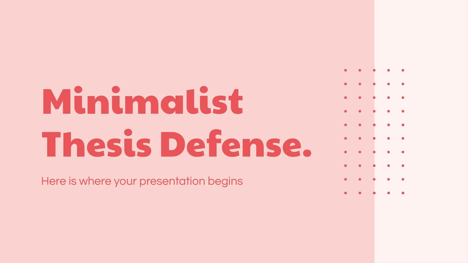 Minimalist Thesis Defense 1