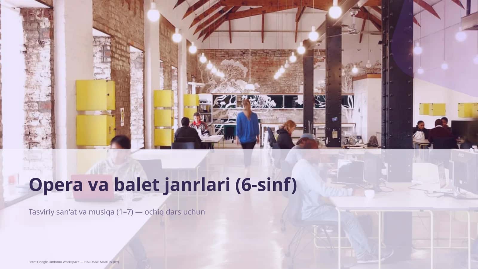 Opera va balet janrlari (6-sinf) 1