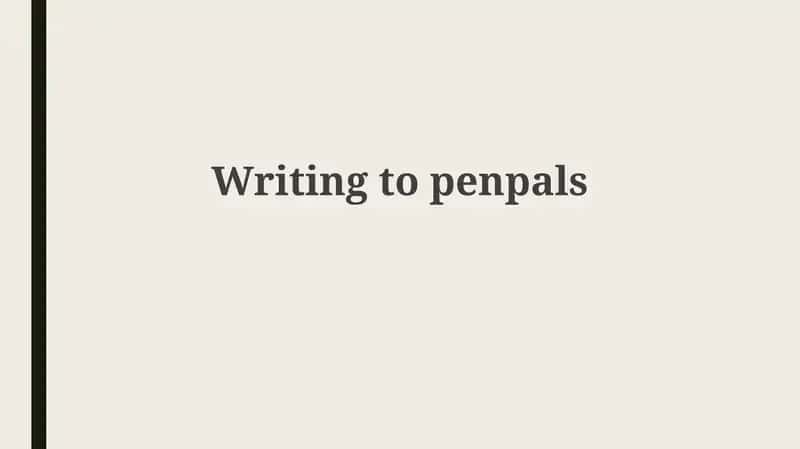 Writing topenpals 1