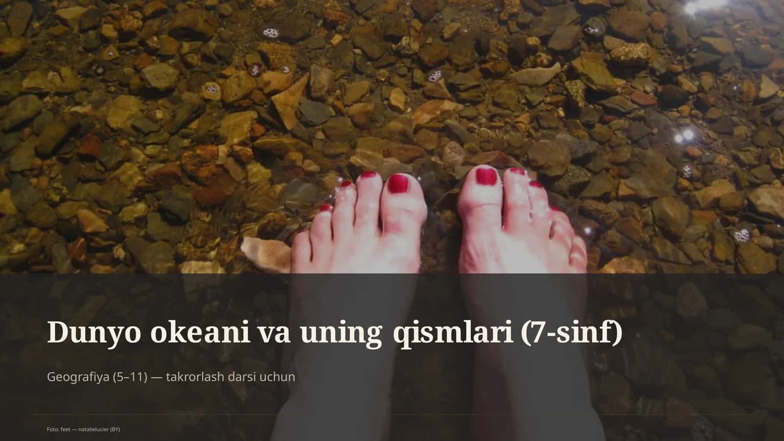 Dunyo okeani va uning qismlari (7-sinf) 1