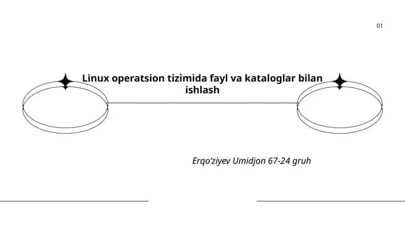 Linux operatsion tizimida fayl va kataloglar bilan ishlash 1