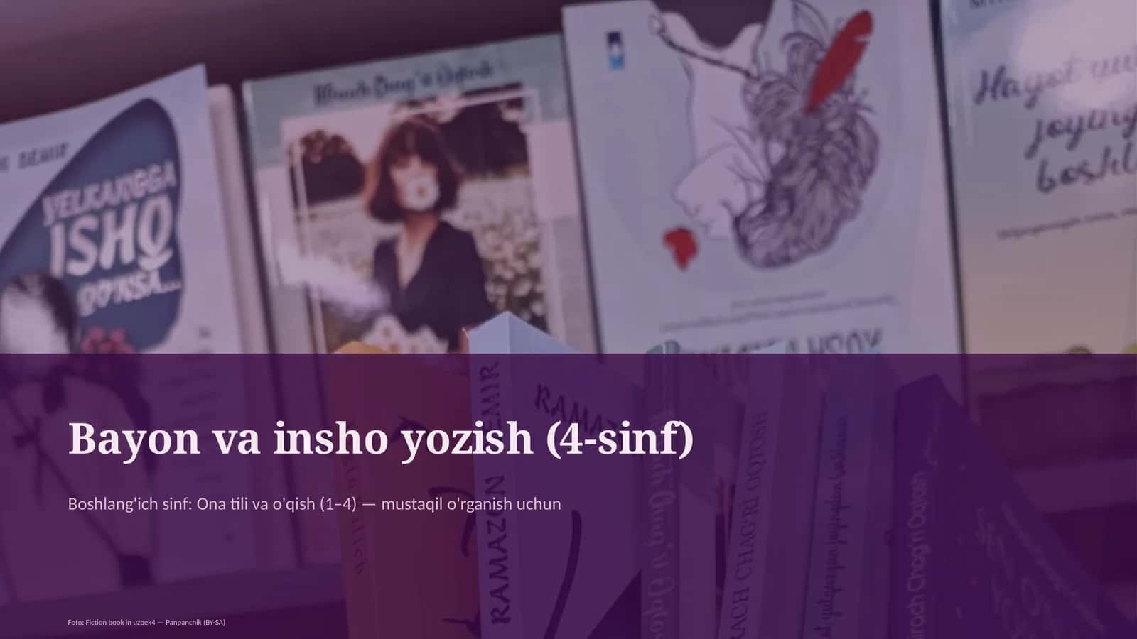 Bayon va insho yozish (4-sinf) 1