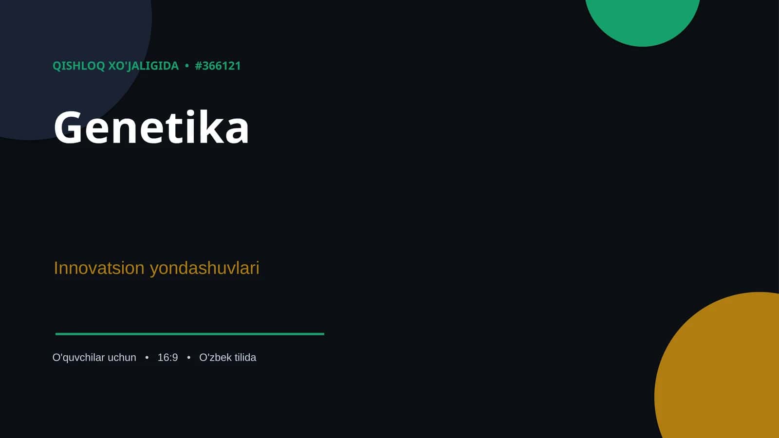 Genetika 1