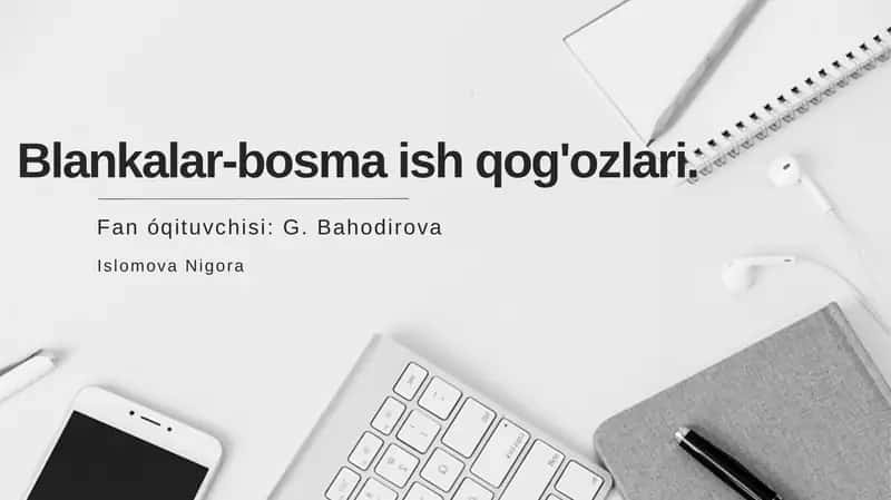 Ish qog'ozlari 1