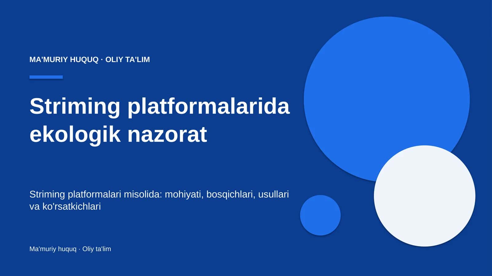 [Striming platformalarida ekologik nazorat] 1