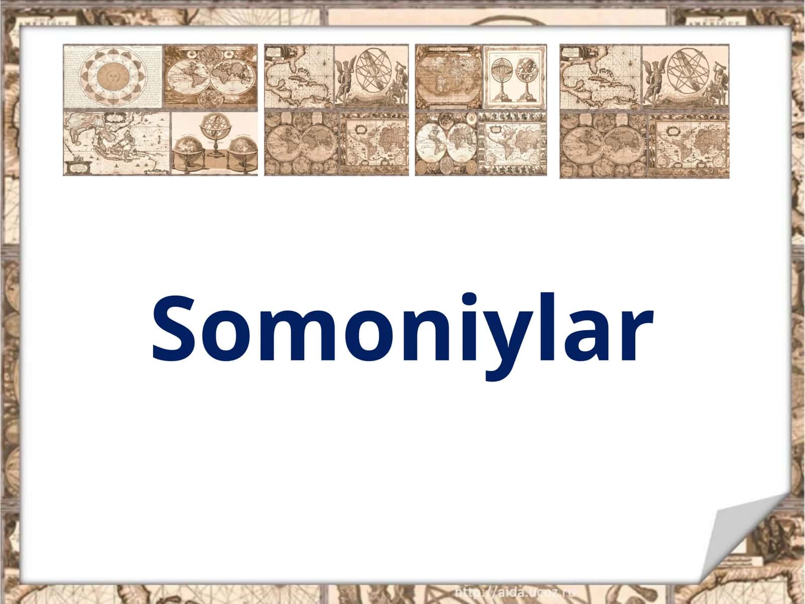 Somoniylar. 7-sinf Tarix fanidan dars ishlanma 1