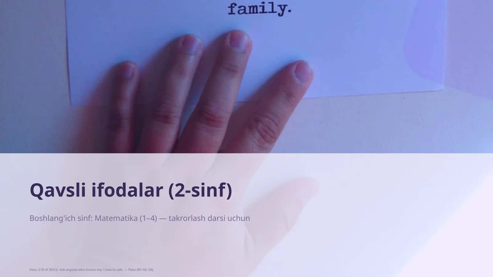 Qavsli ifodalar (2-sinf) 1