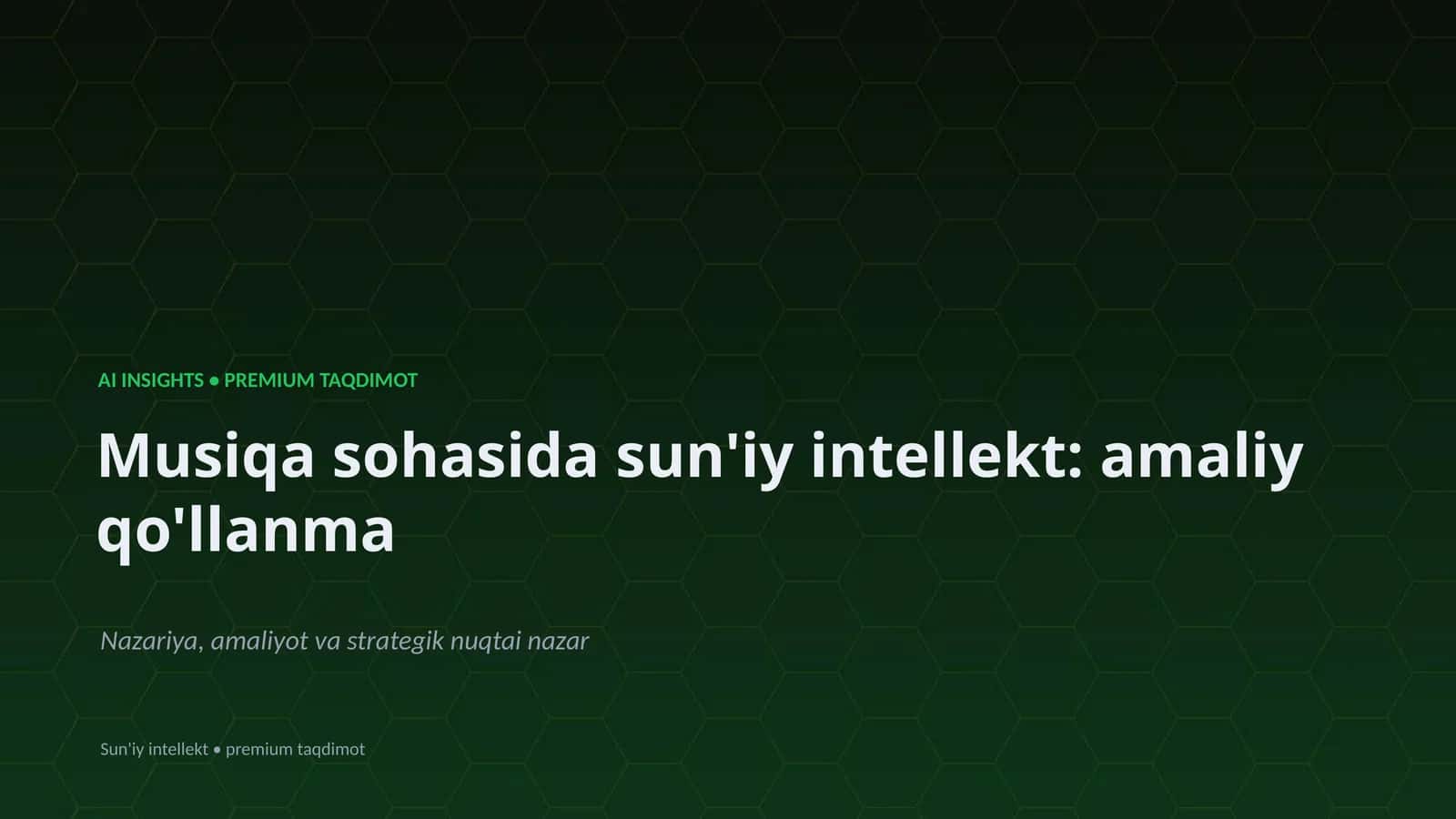 Sun'iy Intellekt: Amaliy Qo'llanma 1