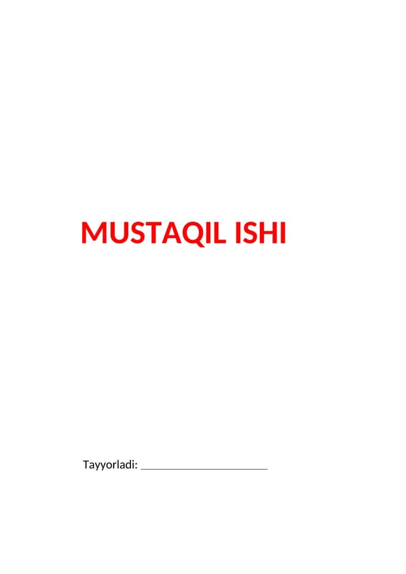 Mustaqil ishi fan ilmiy dunyoqarash shakli 1