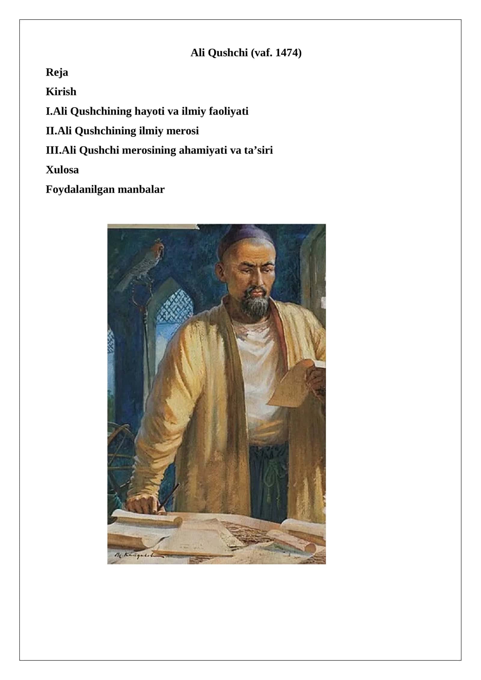 Ali Qushchi (vaf. 1474) 1
