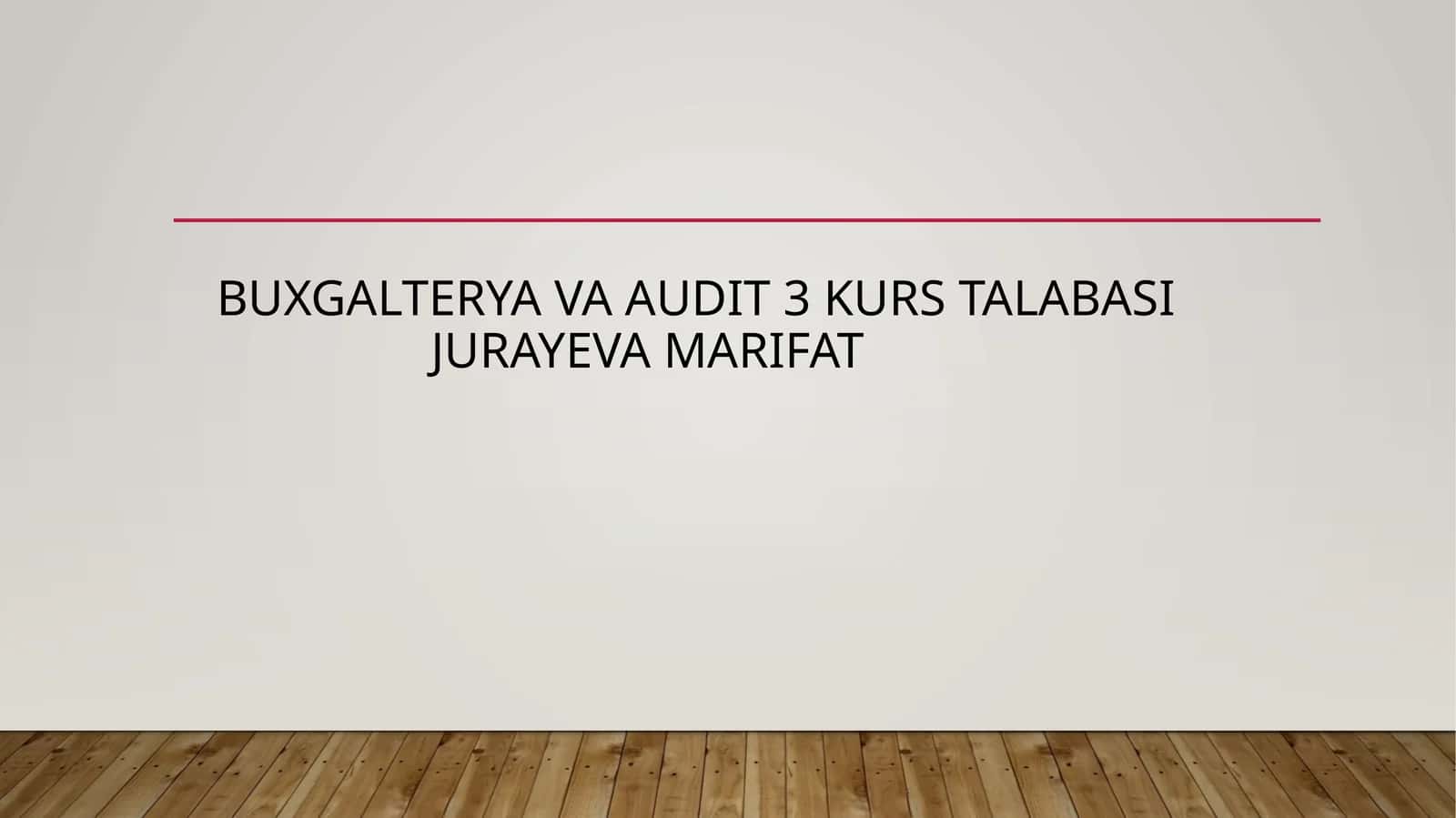 Tovar-moddiy zaxiralar hisobi 1