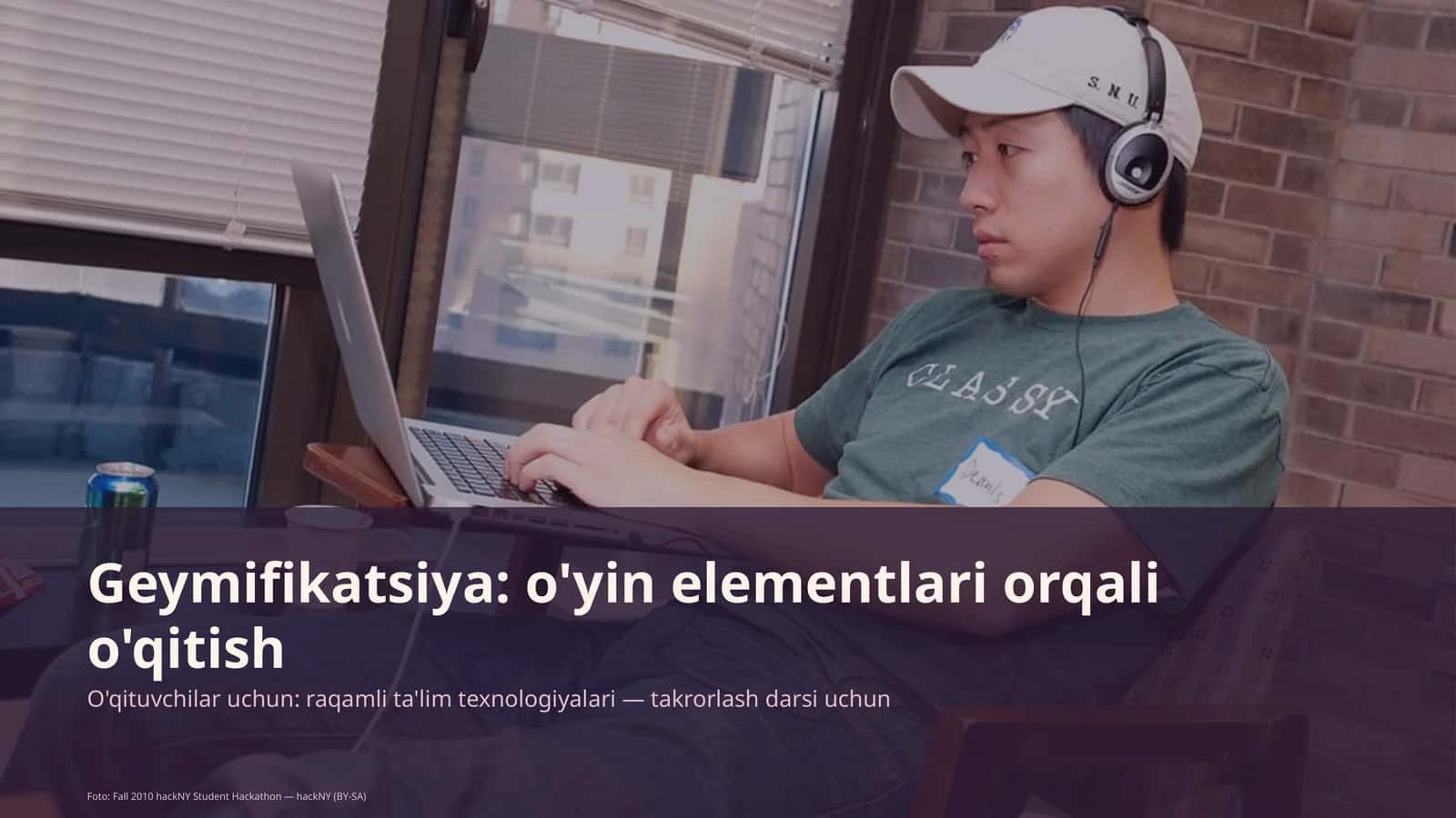 Geymifikatsiya: o'yin elementlari orqali o'qitish 1