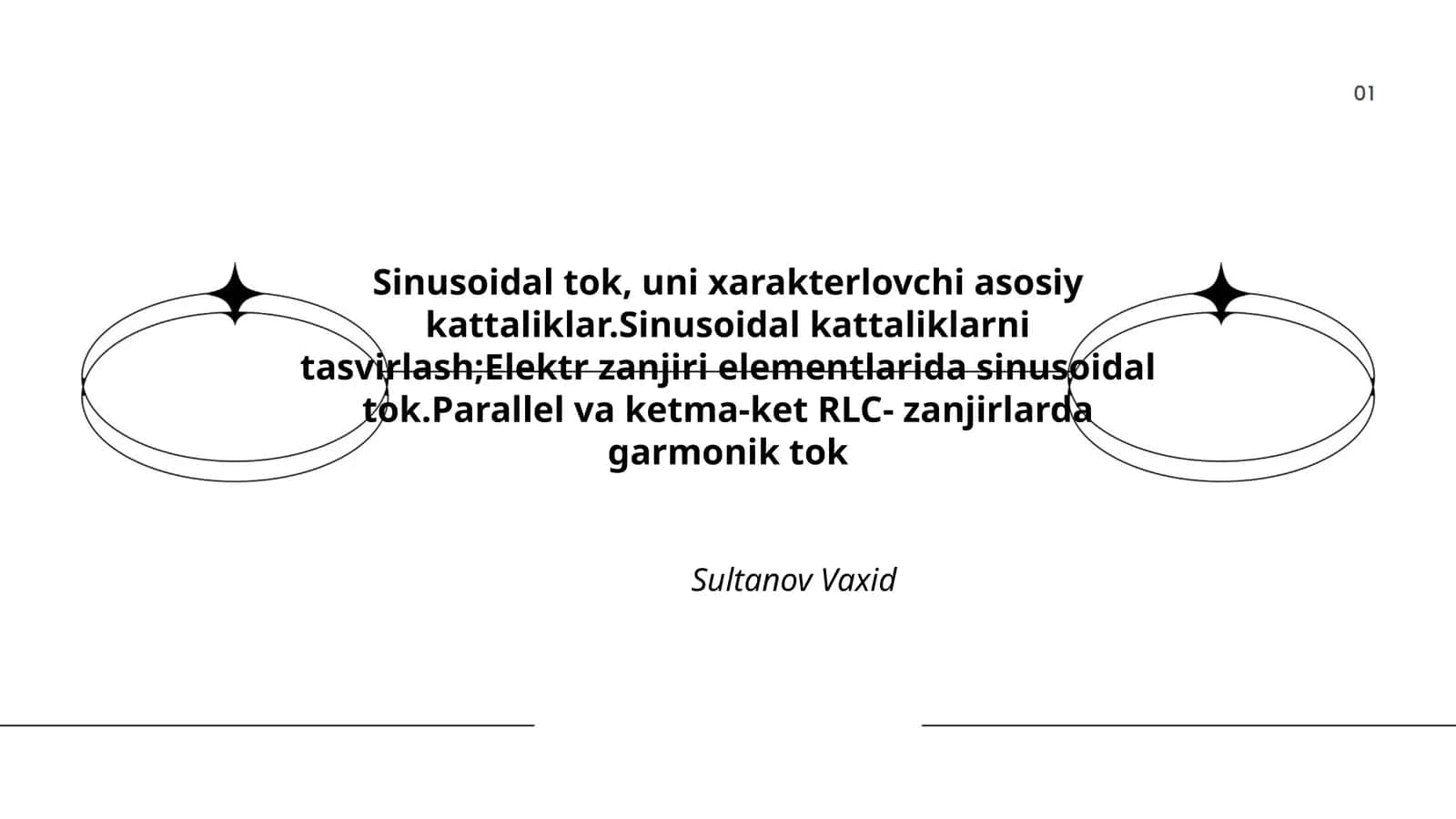 Sinusoidal tok 1