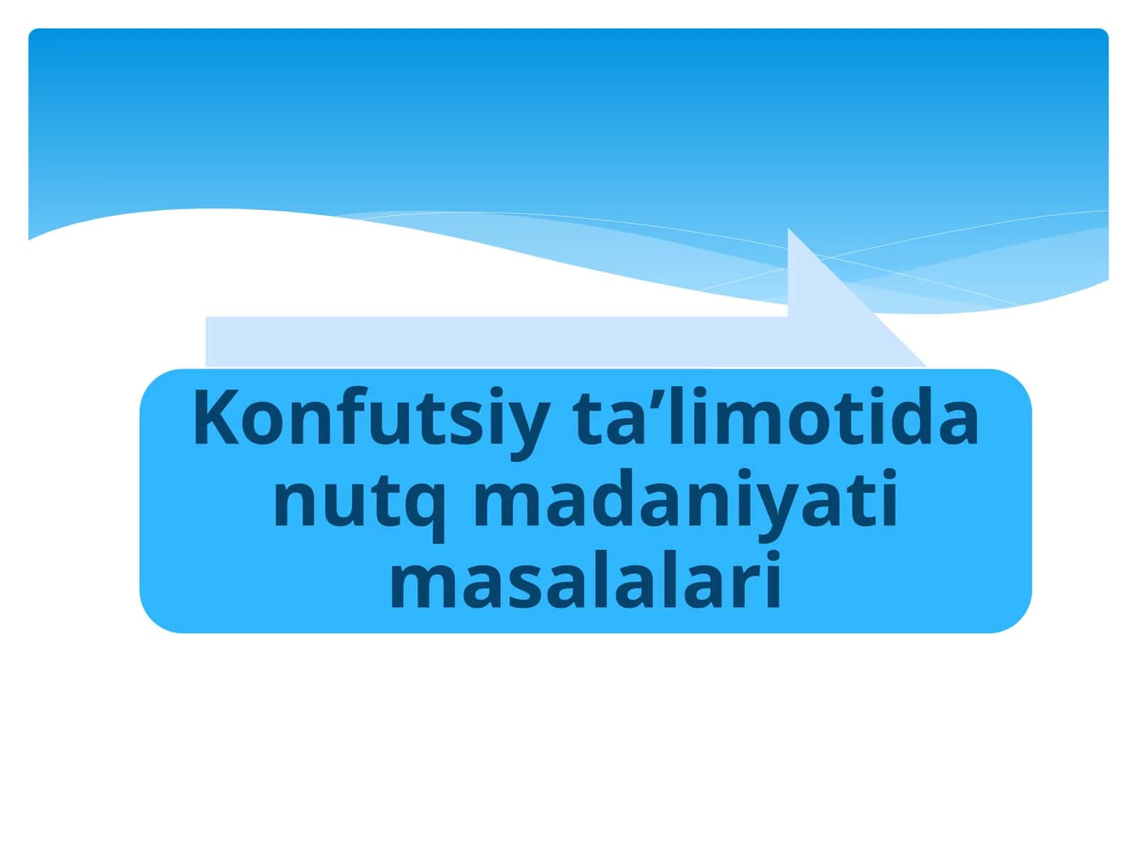 Konfutsiychilik ta'limoti 1