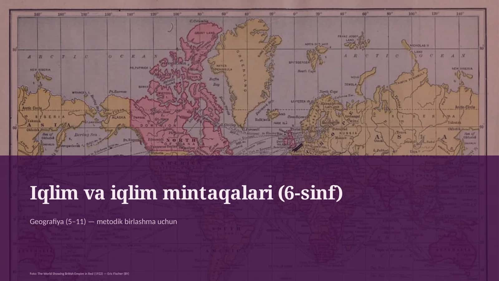 Iqlim va iqlim mintaqalari (6-sinf) 1