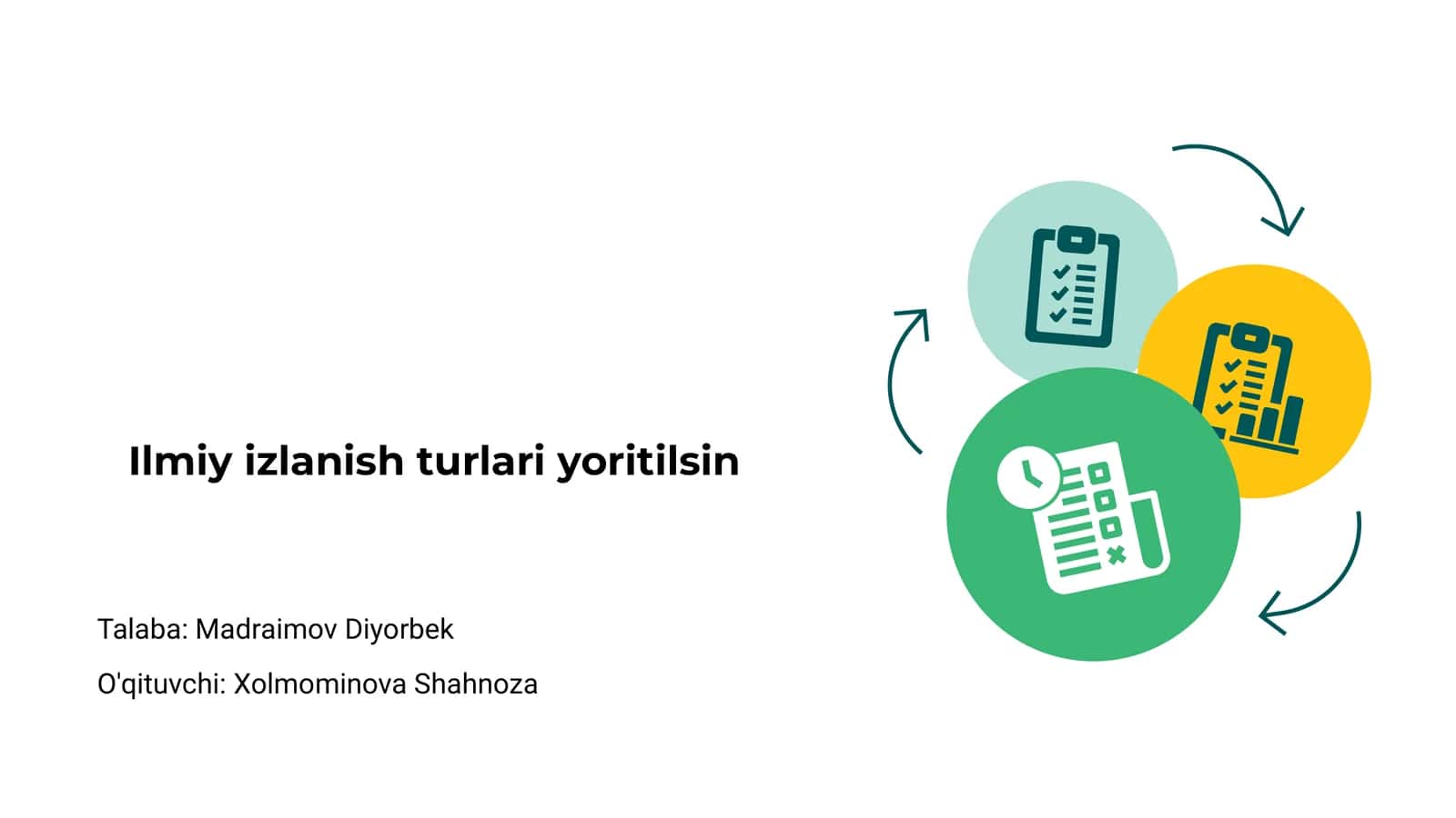 Ilmiy izlanishning turlari 1
