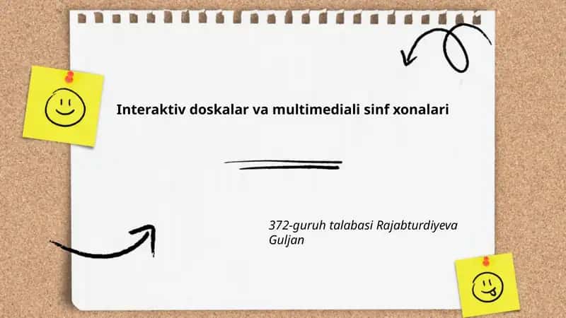 Interaktiv doskalar va multimediali sinf xonalari 1