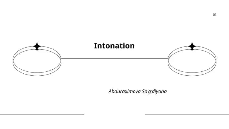 Intonation 1