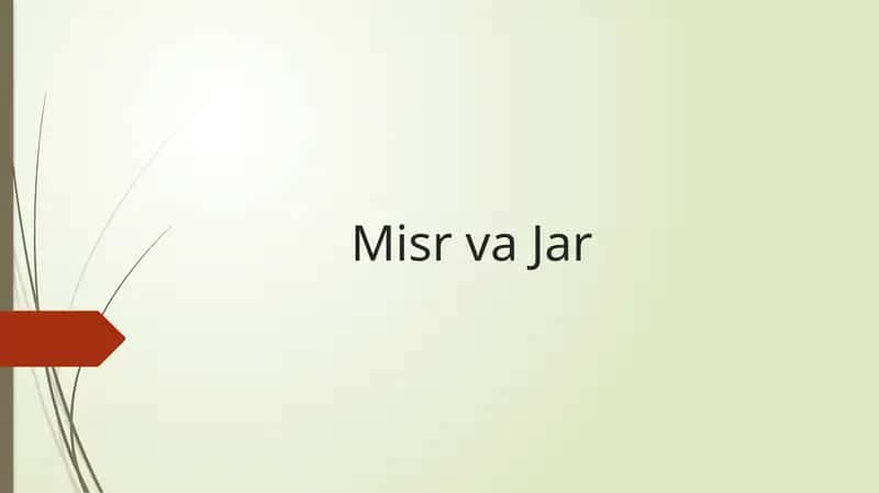 Misr va Jar 1