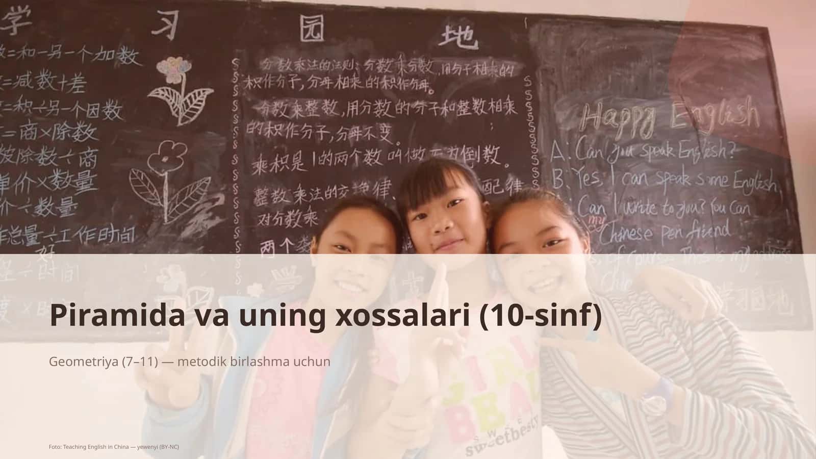 Piramida va uning xossalari (10-sinf) 1