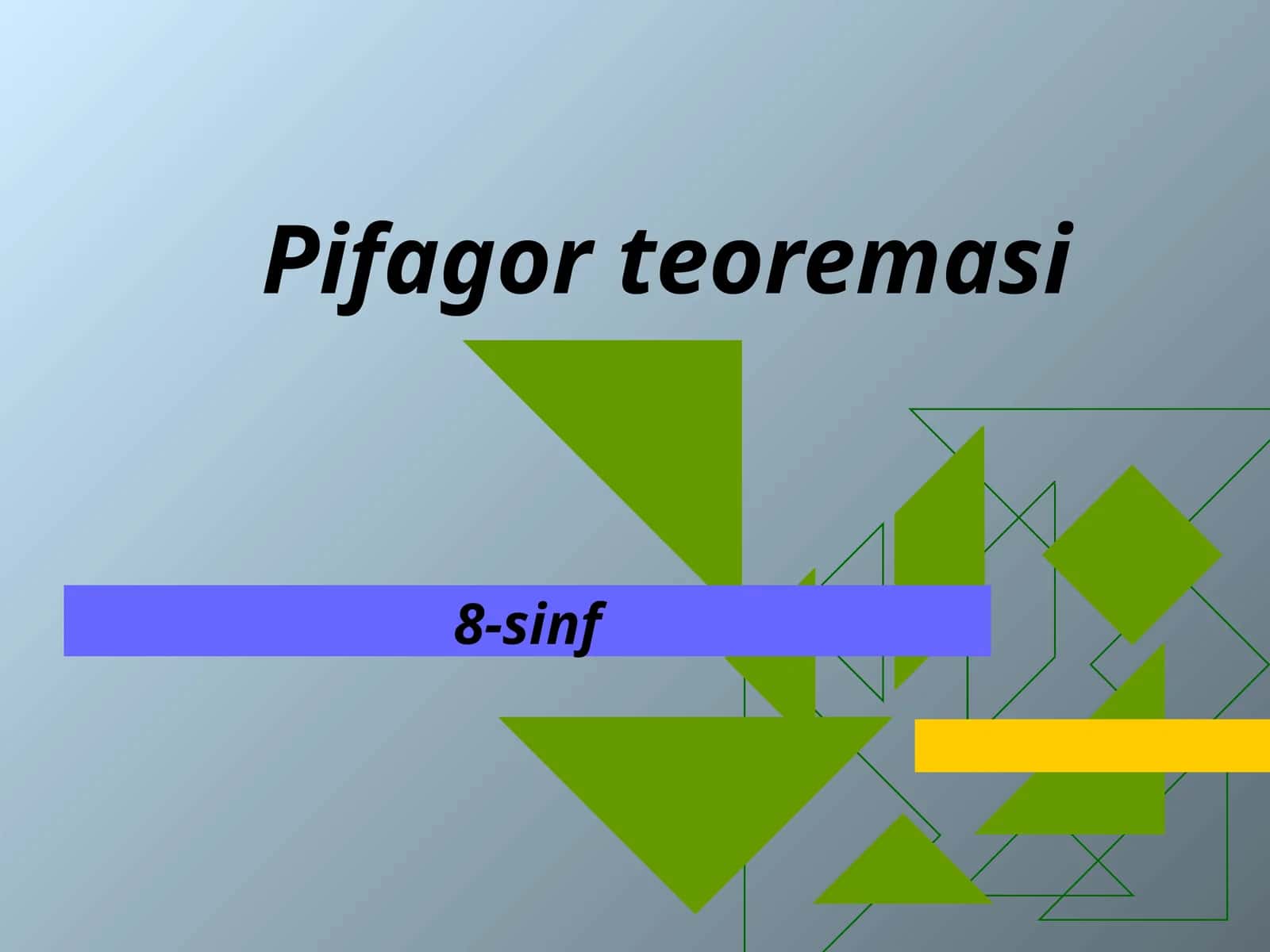 Pifagor teoremasi 1