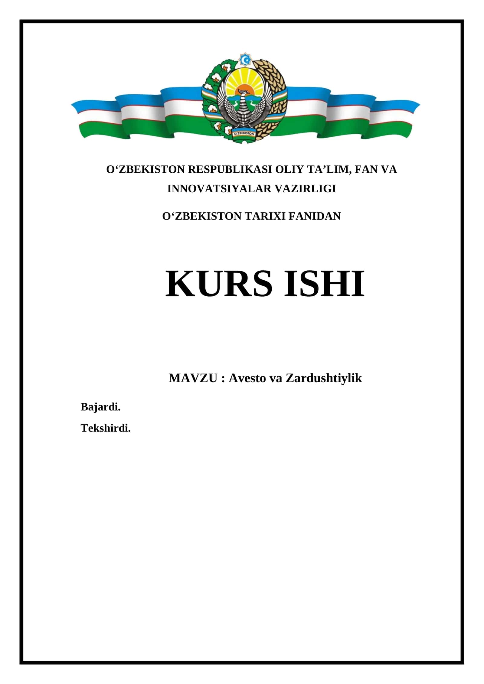 Avesto va Zardushtiylik 1