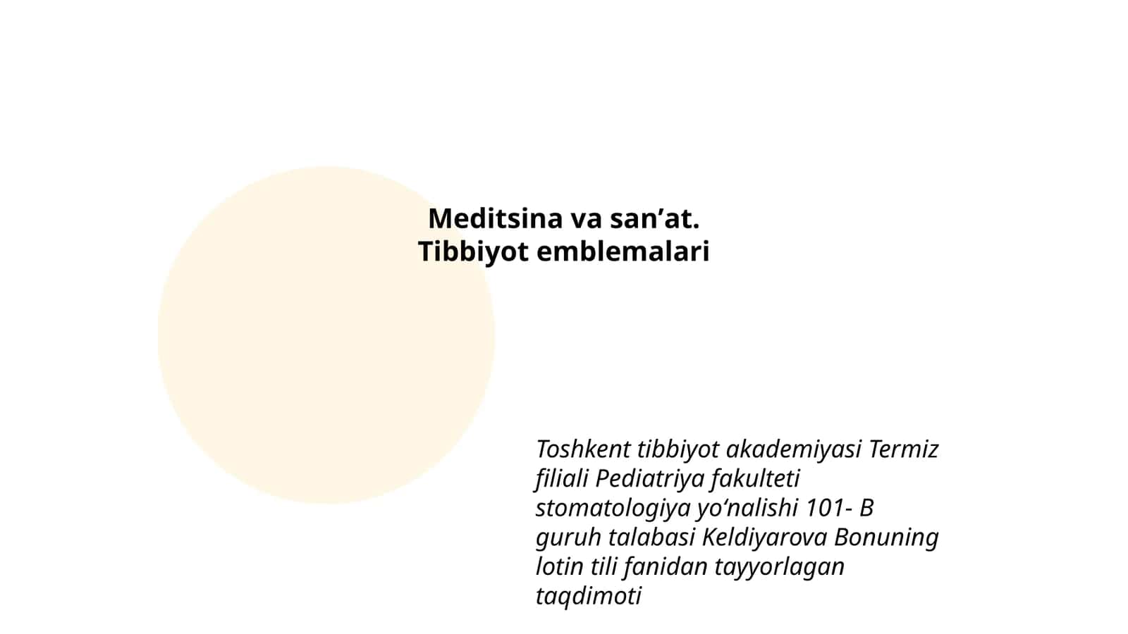 Tibbiyot emblemalari 1