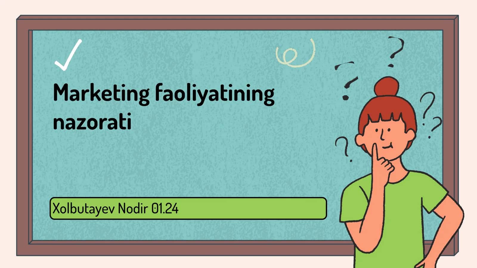 Marketing faoliyatining nazorati 1