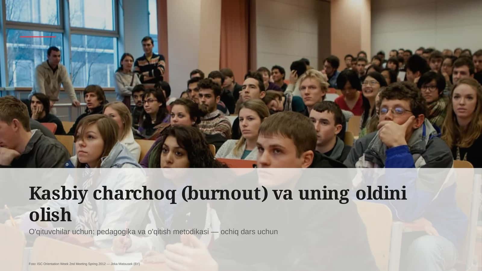 Kasbiy charchoq (burnout) va uning oldini olish 1