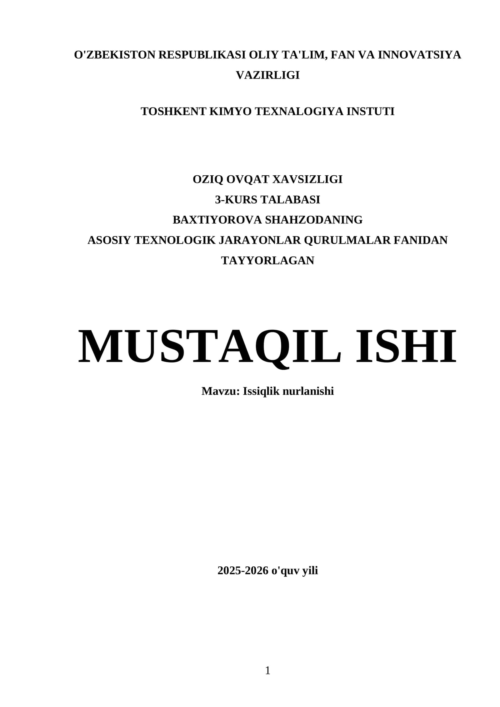 Issiqlik nurlanishi 1