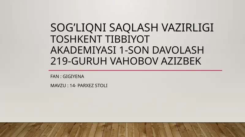PARXEZ STOLI 1