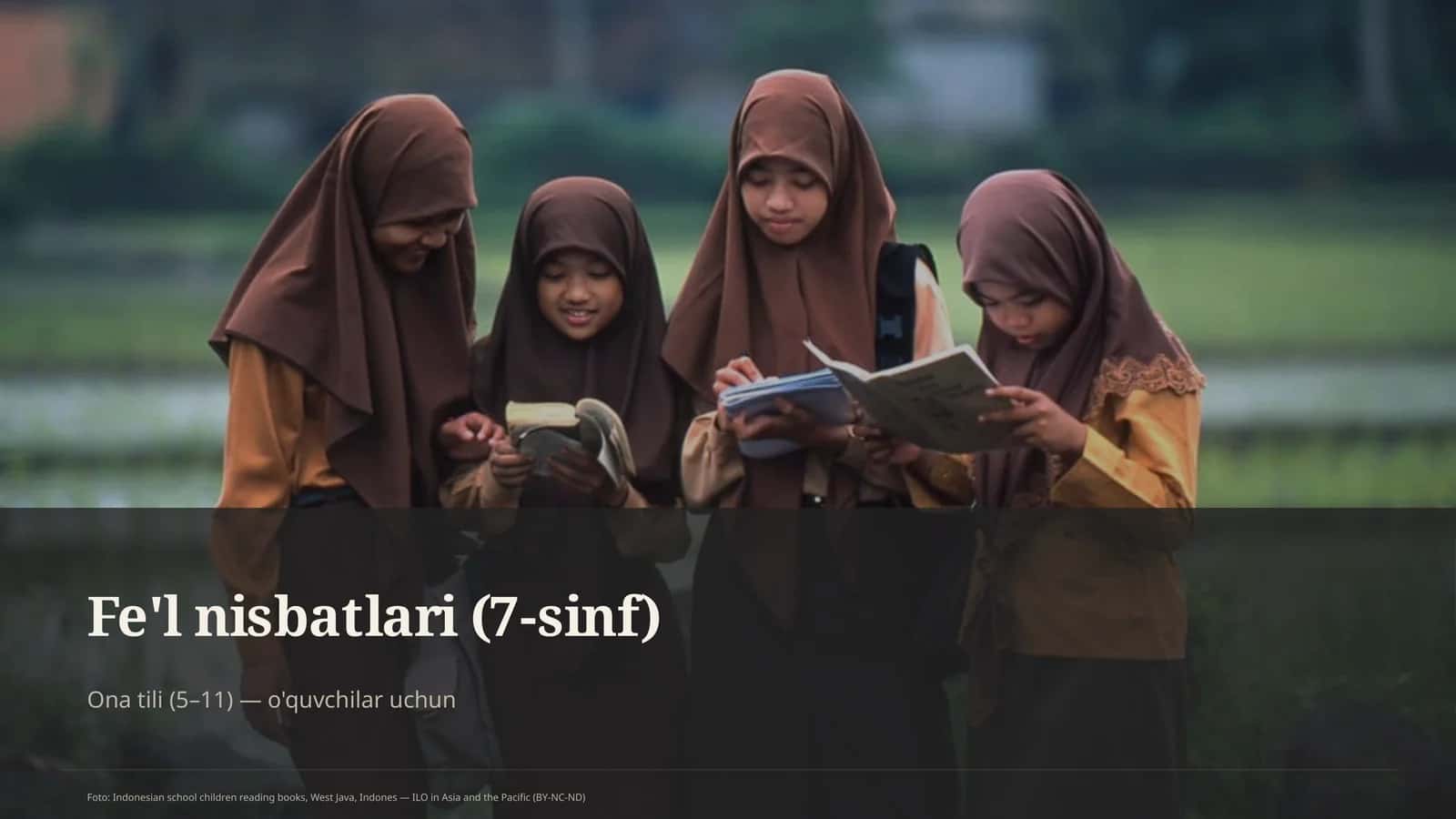 Fe'l nisbatlari (7-sinf) 1