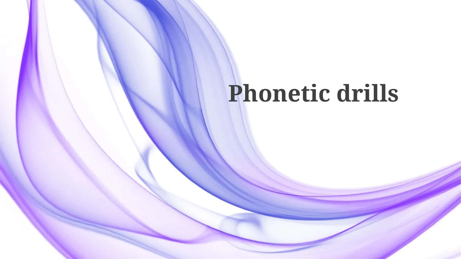 Phoneticdrills 1